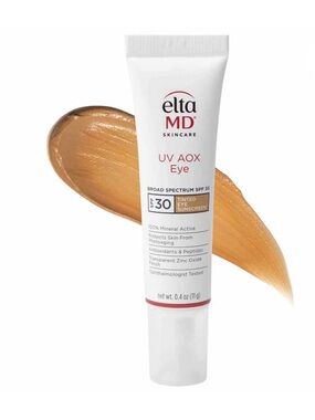 EltaMD UV AOX Eye Tinted Sunscreen SPF 30 - White & Pink Accents